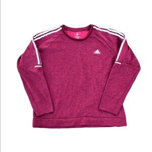 ADIDAS Red Running Climbwarm Pullover Sweatshirt Size XL